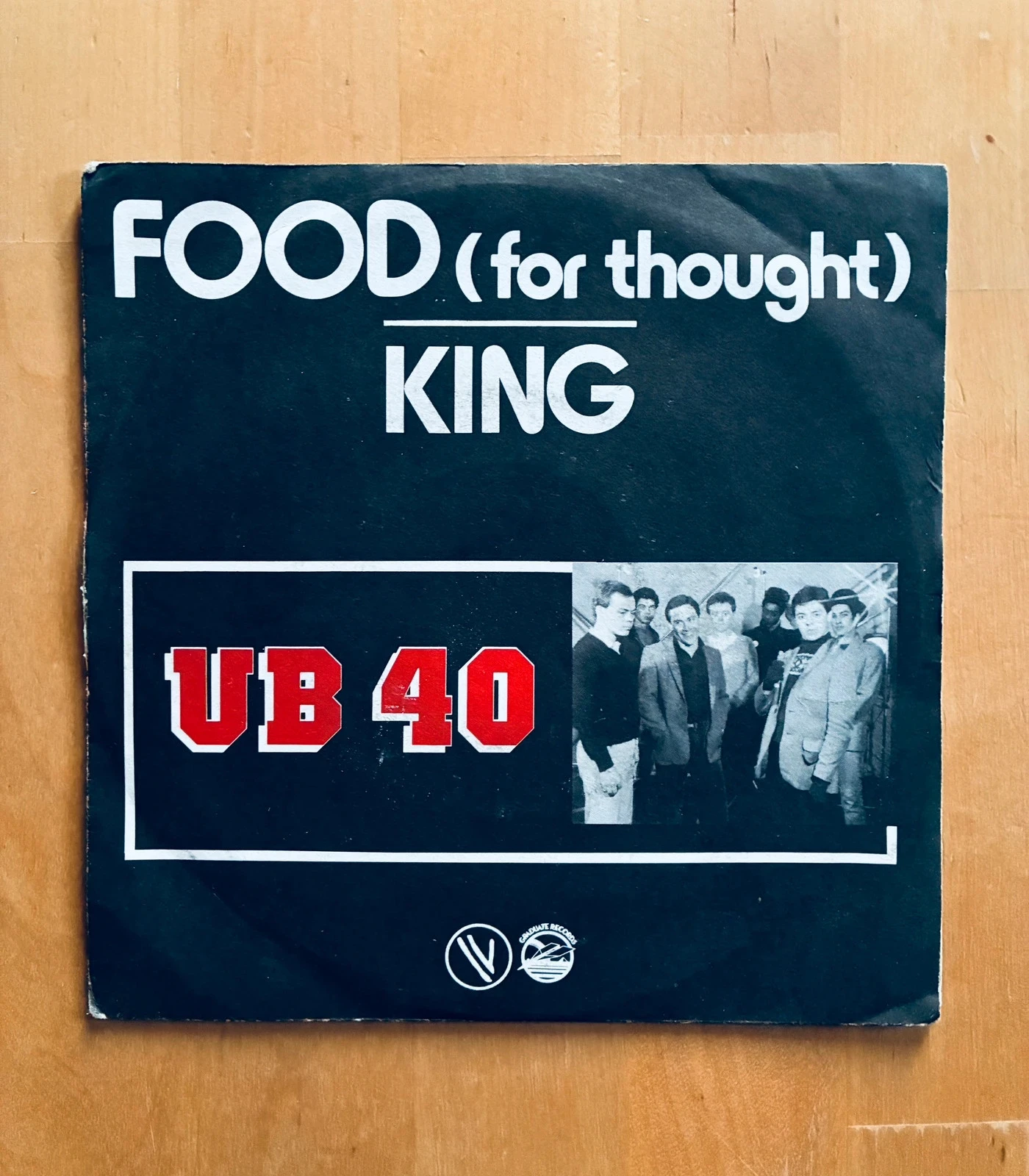 Disque vinyle 45T UB40 Food (for thought).